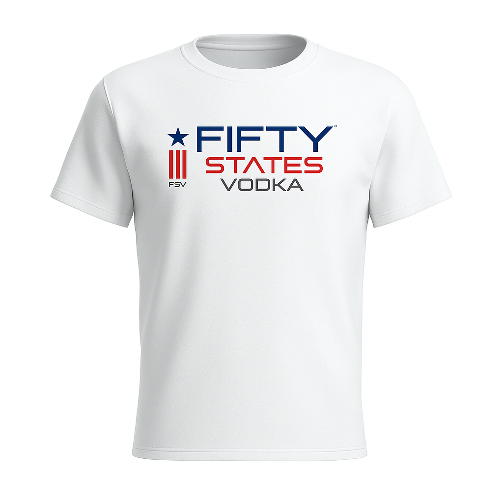 Classic Fifty States Vodka White T-Shirt